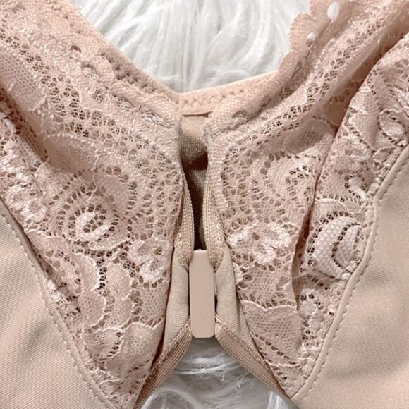 GLAMORISE bra Under Wire Front-Closure Lace detail adjustable straps sz 44D - Picture 5 of 8